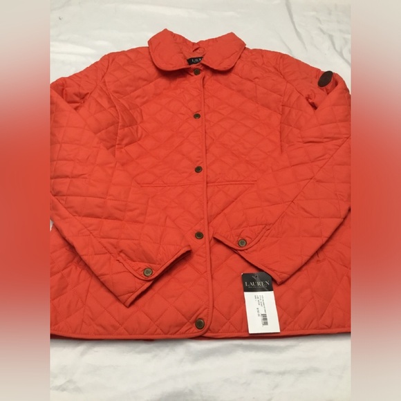 Ralph Lauren Orange Quilted Puffer Jacket - Picture 14 of 15